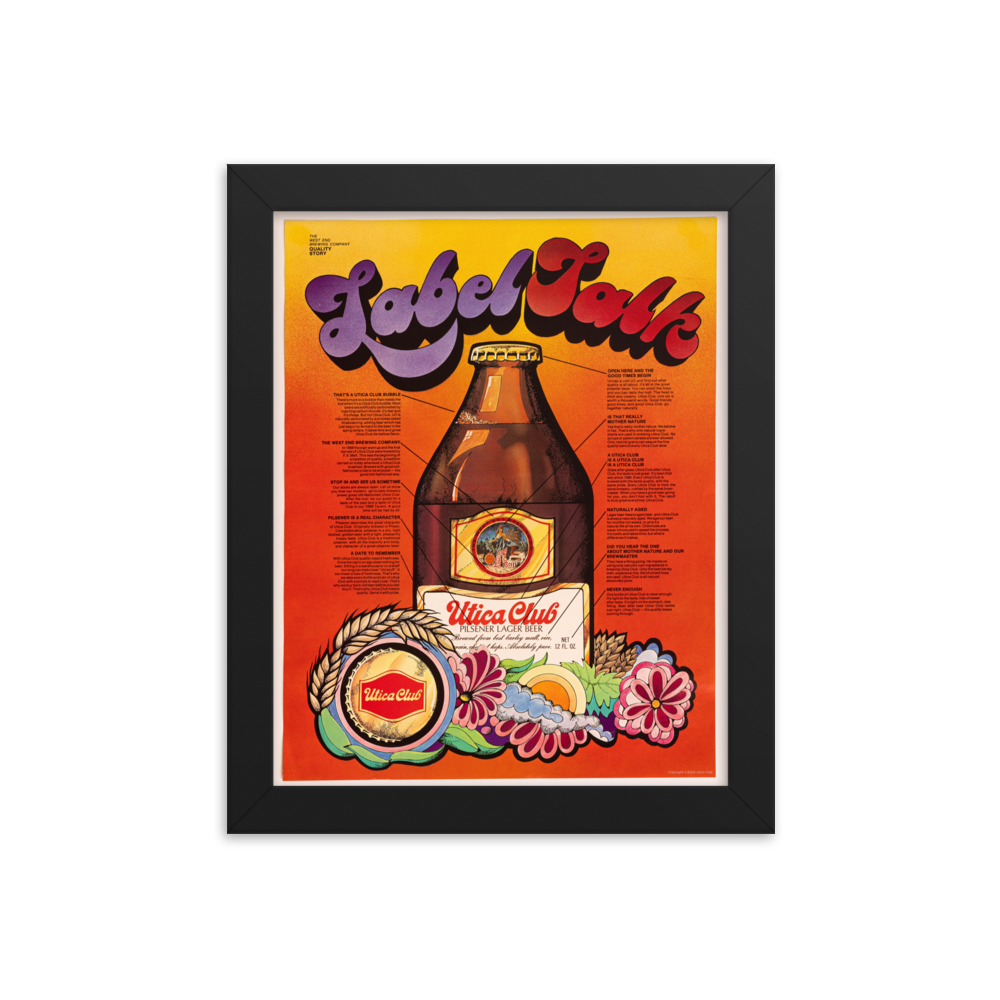 8"x10" Framed Poster - Label Talk