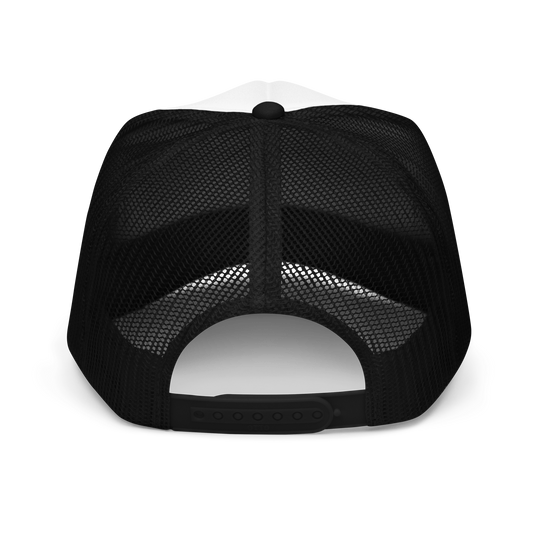 Utica Club Black & White Foam Trucker Hat