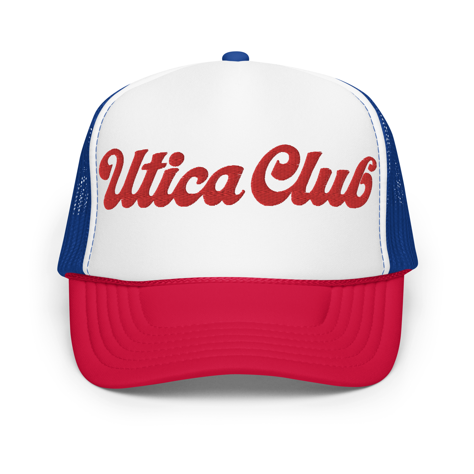 UC Red, White, & Blue Foam Trucker Hat – The F.X. Matt Brewing Company